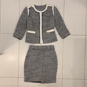 Nordstrom Brand Classiques Entier Blue Woven Inspired Suit